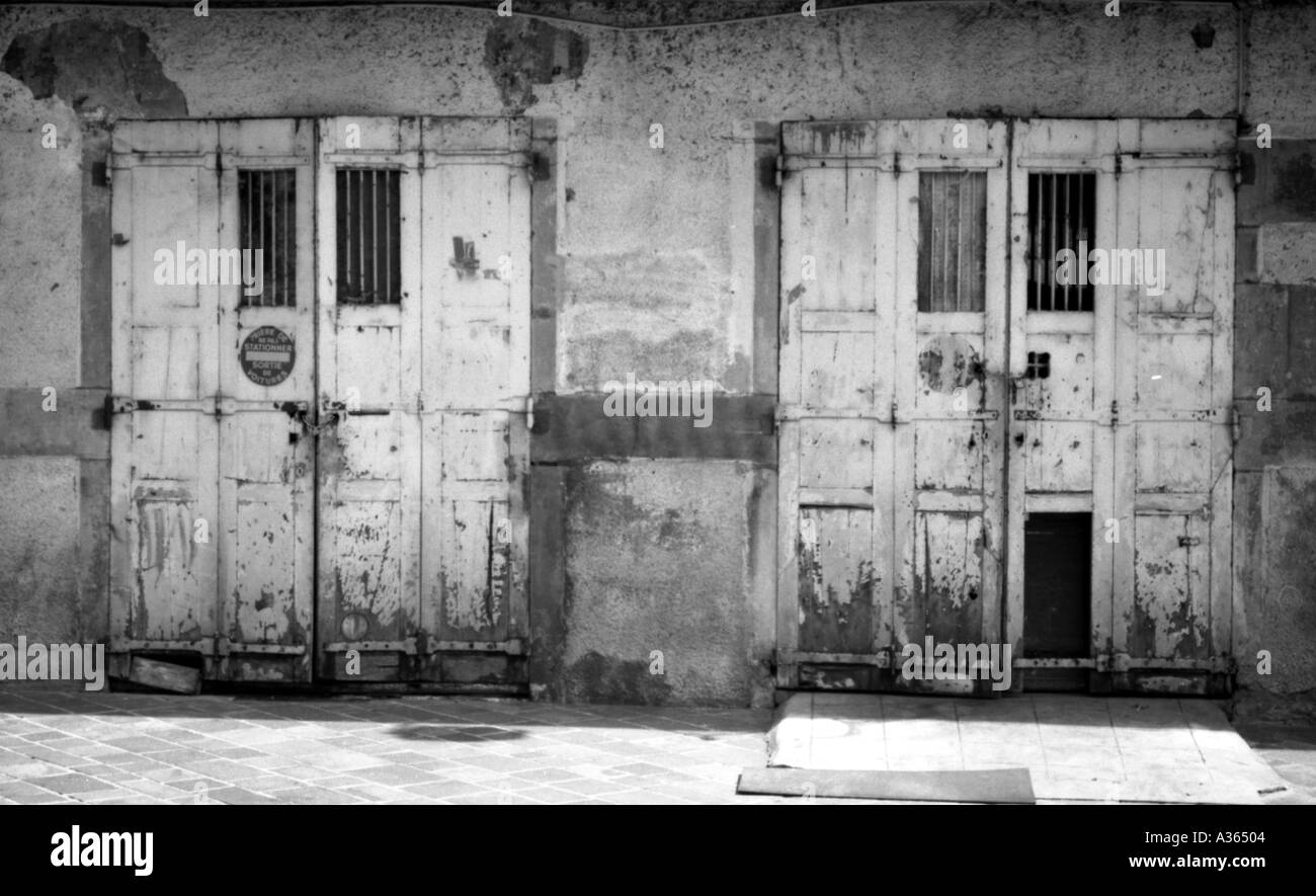 Fire doors Black and White Stock Photos & Images - Alamy