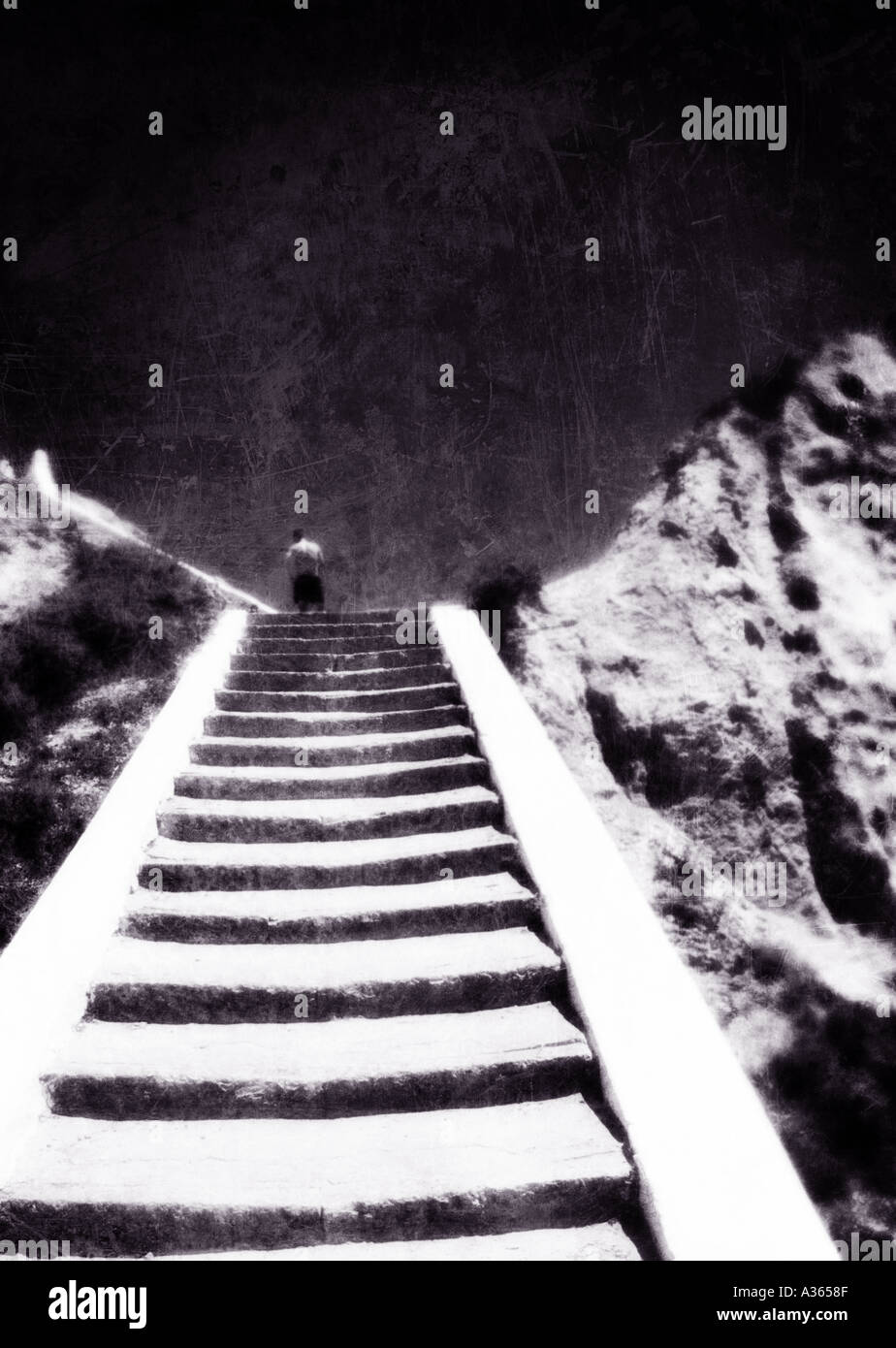 Stairs steps stairway up hi-res stock photography and images - Alamy
