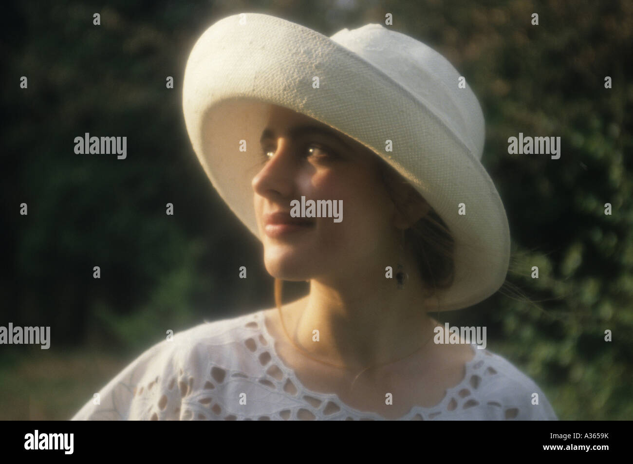 Profile Of A Young Woman In Her Twenties Stock Photo - Alamy