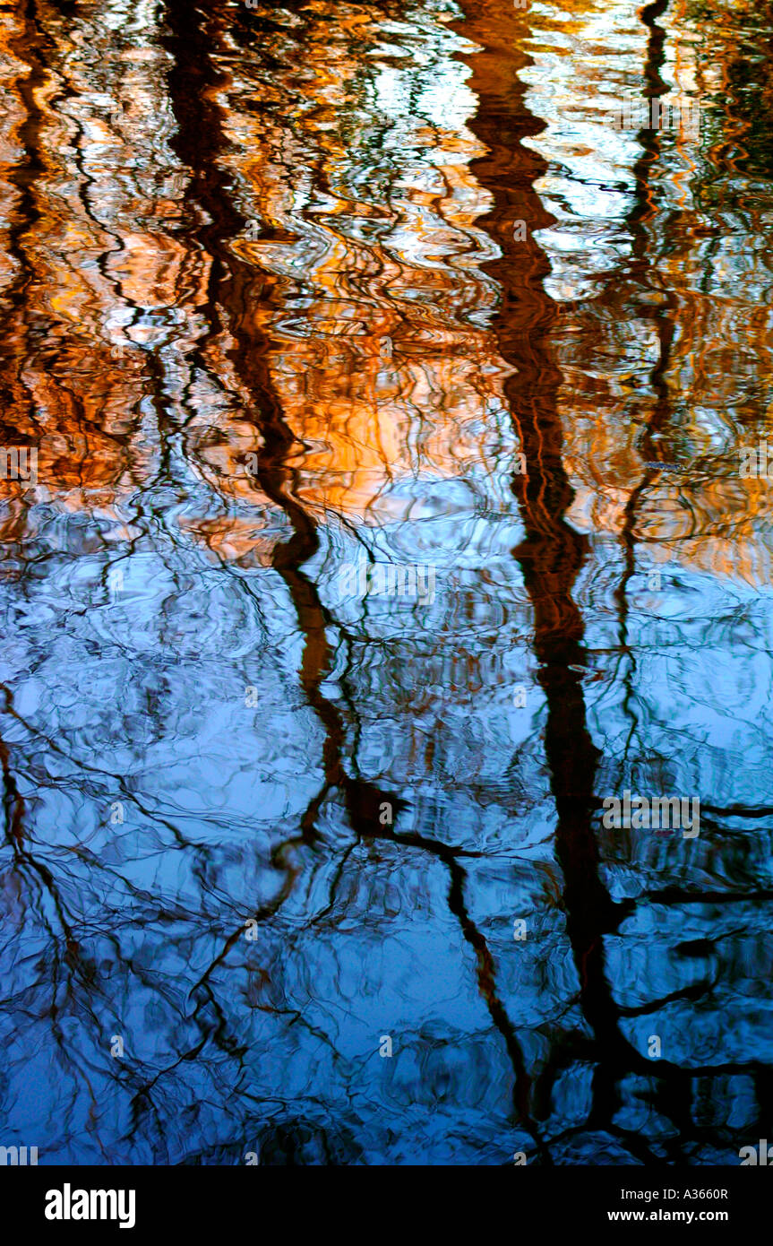 Abstract water reflections in cauldon hi-res stock photography and ...