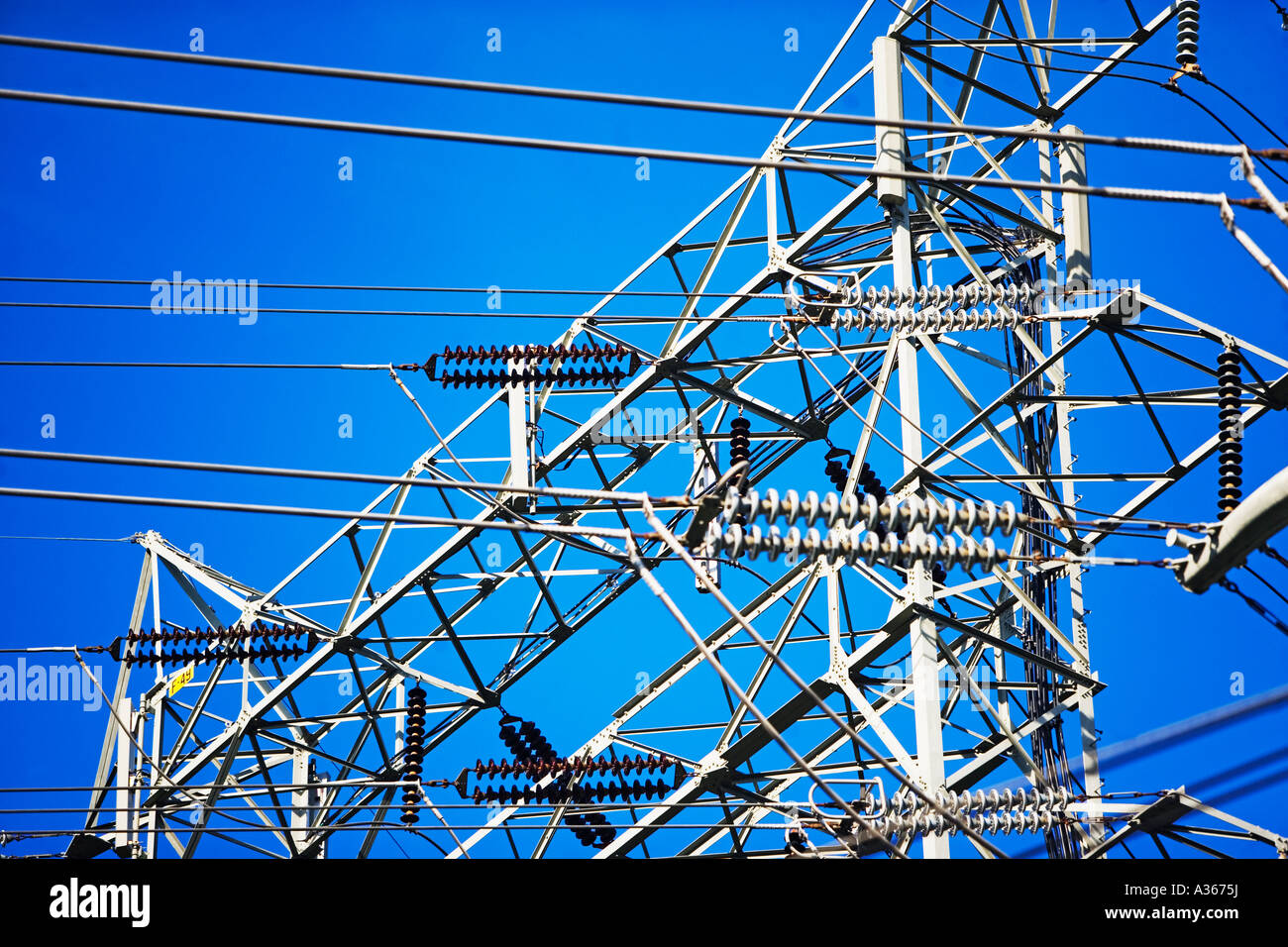 ABOVE, CABLES, ELECTRICITY, COMMUNICATIONS, DAWN, ELECTRIC, PYLON