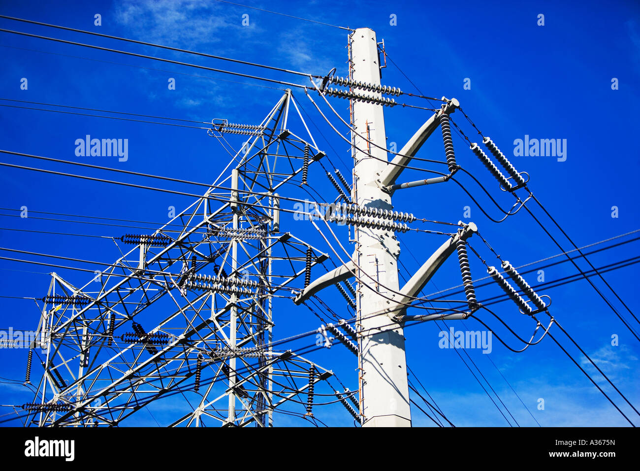 ABOVE, CABLES, ELECTRICITY, COMMUNICATIONS, DAWN, ELECTRIC, PYLON