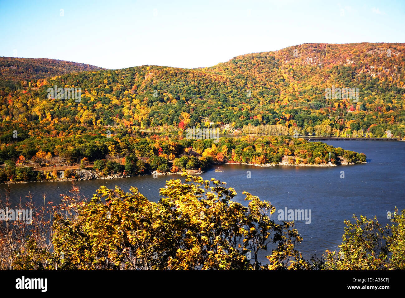 BEAR MOUNTAIN, NEW YORK STATE, FALL FOLIAGE Stock Photo Alamy