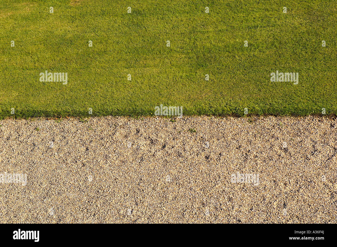 Grass and gravel Stock Photo Alamy
