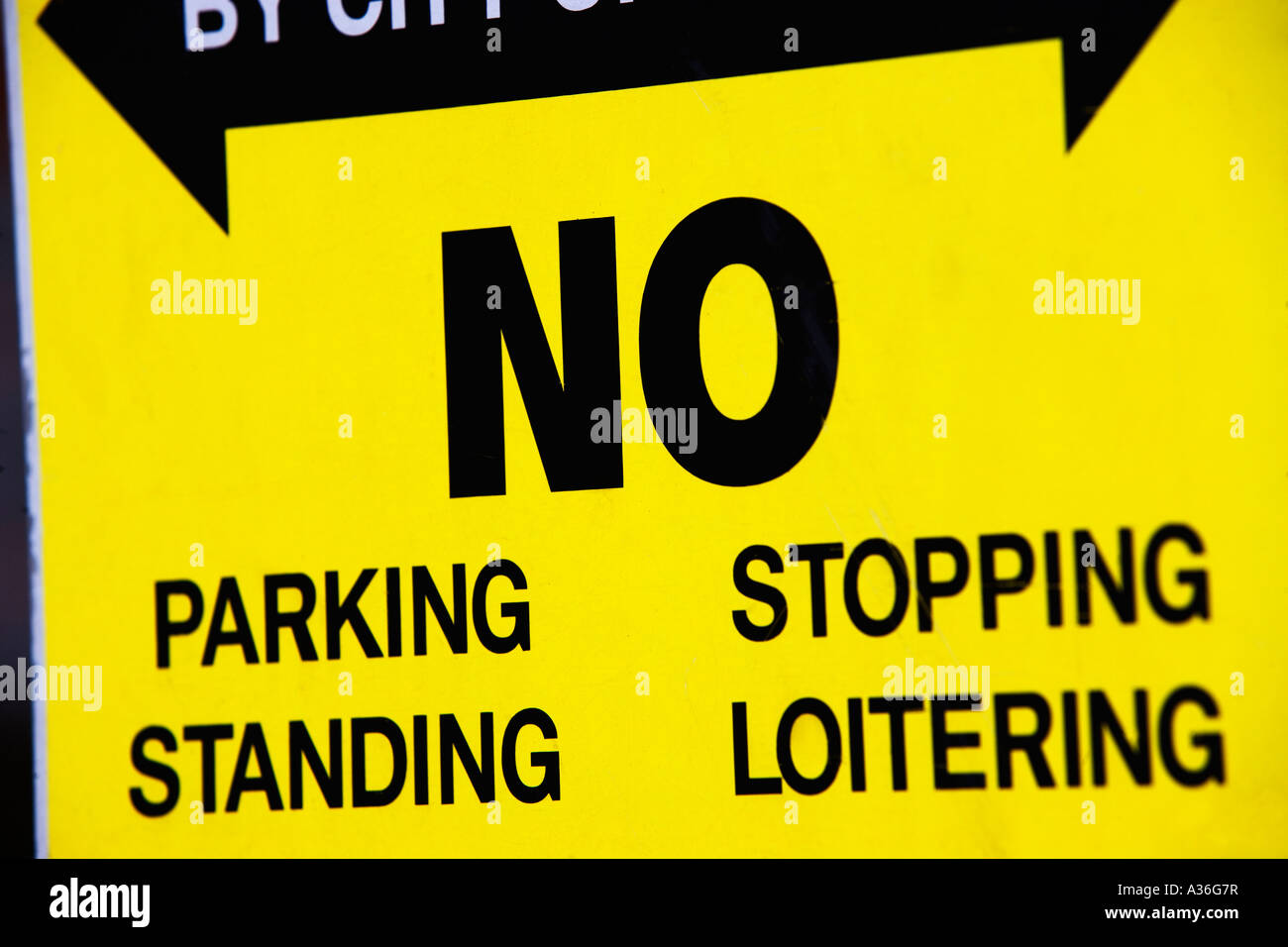 no parking, no standing, no stopping, no loitering, sign, transportation, traffic, traffic sign, no, beware, communication, Stock Photo