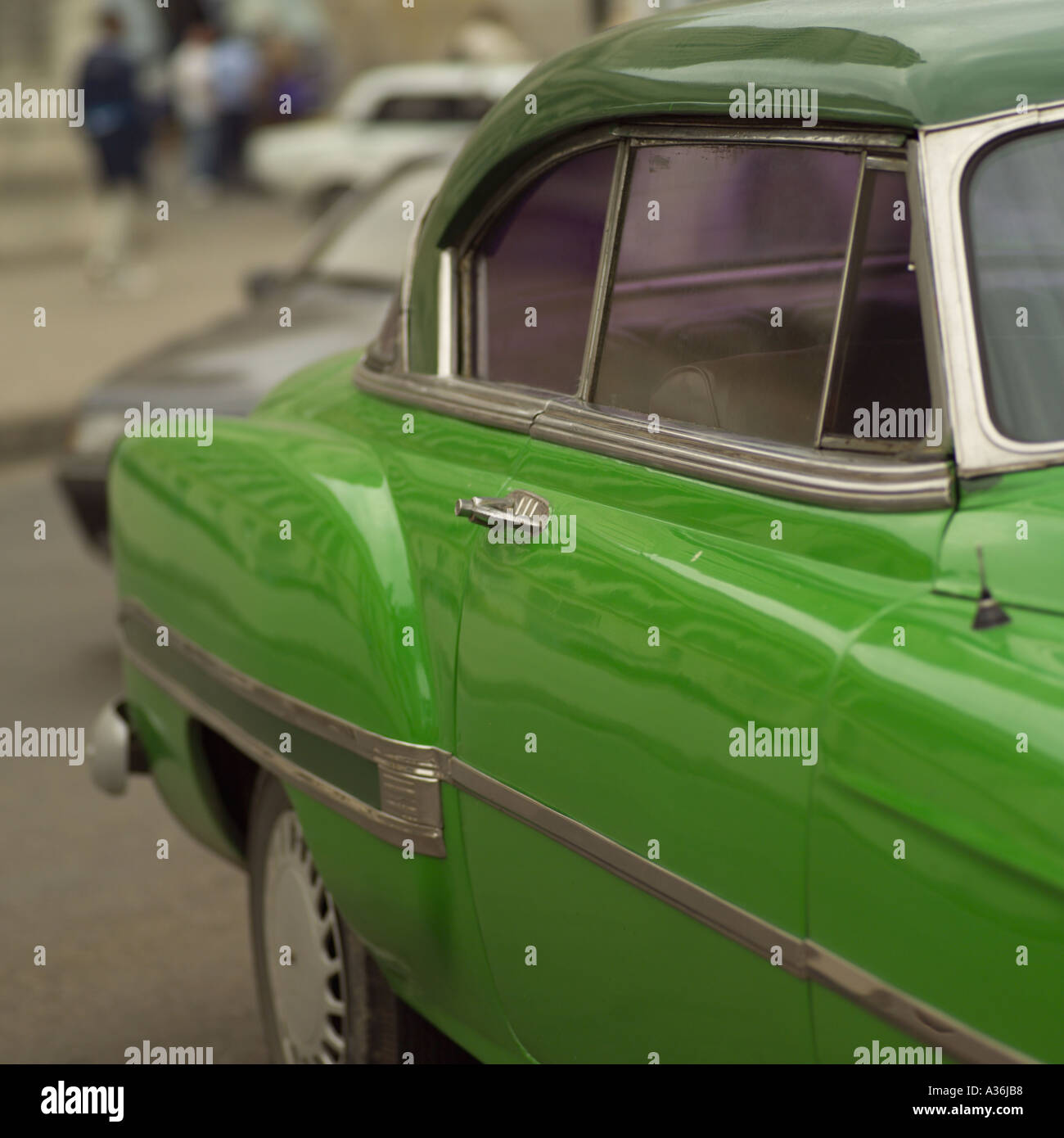 Side of an antique car Havana Cuba Stock Photo - Alamy