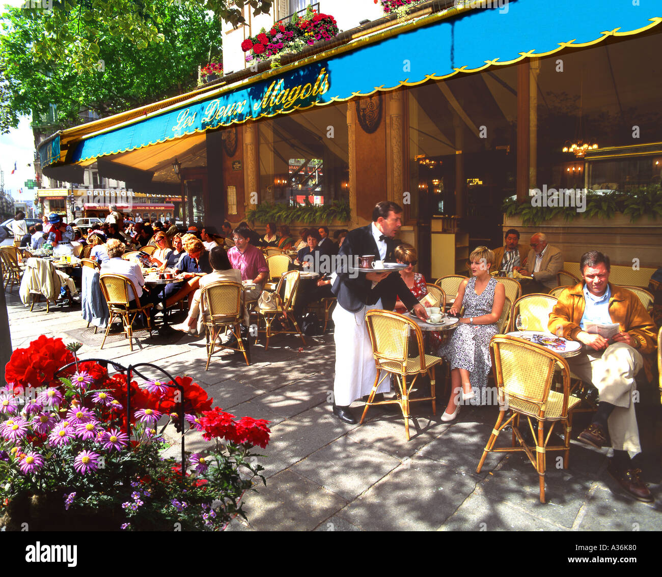 A Street Café in Paris Stock Photo