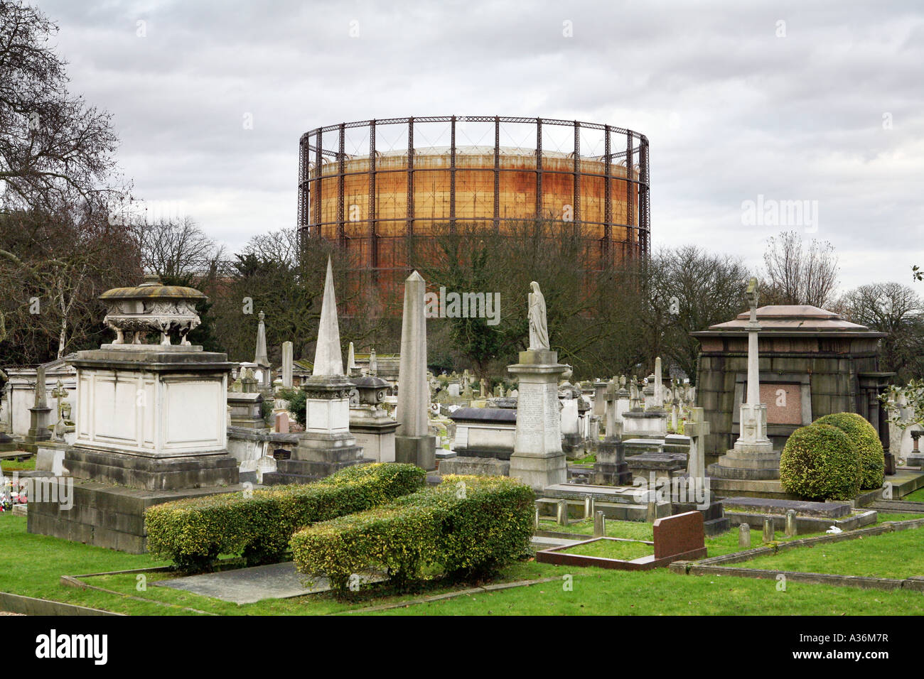 Kensal Green Cemetery, London UK. Stock Photo