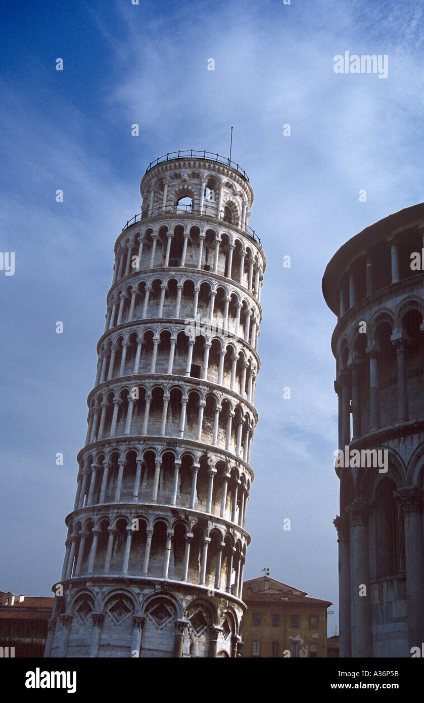 Leaning Tower in Pisa Tuscany Italy Stock Photo
