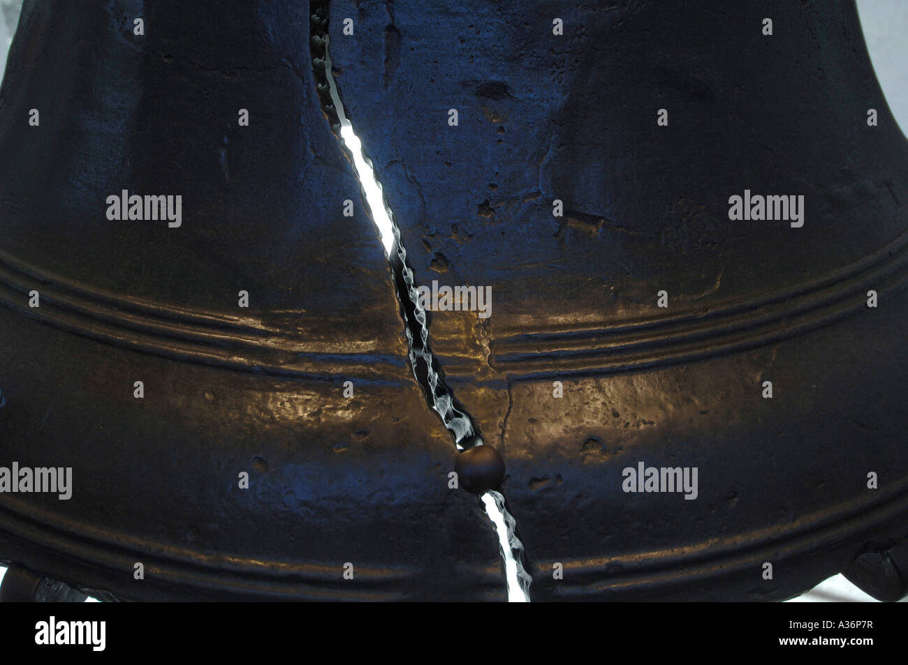 The liberty bell with it s famous crack a symbol of USA freedom from