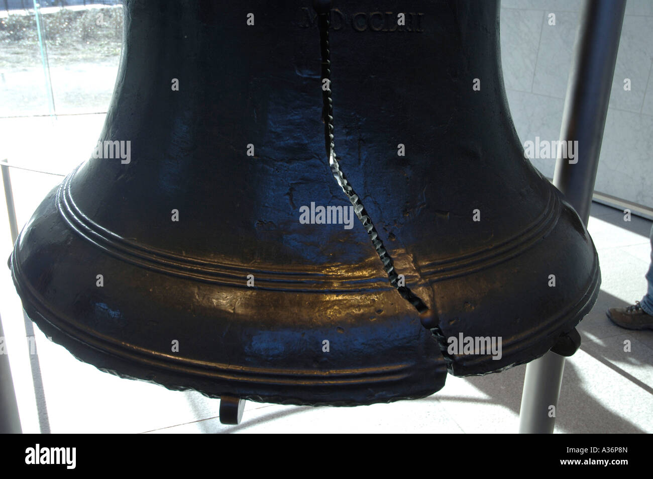 The liberty bell with it s famous crack a symbol of USA freedom from