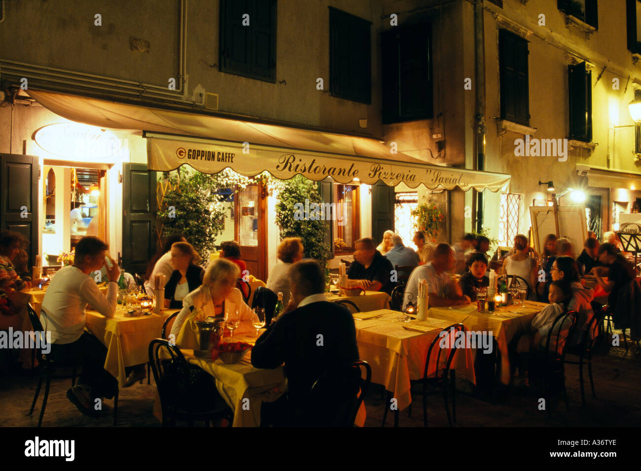 People Restaurant Pizzeria Grado Italy Stock Photo Alamy