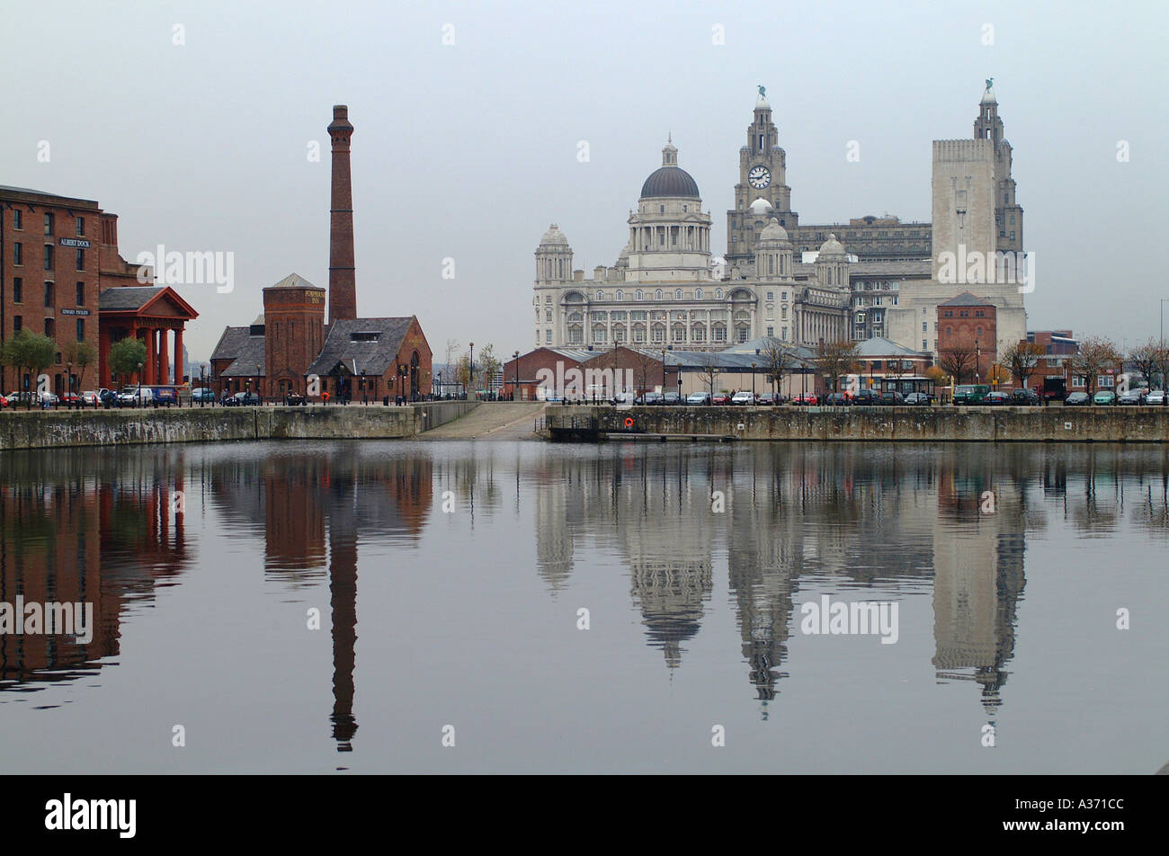 The Pumphouse Waterfront Buildings Albert Dock Liverpool Stock Photo