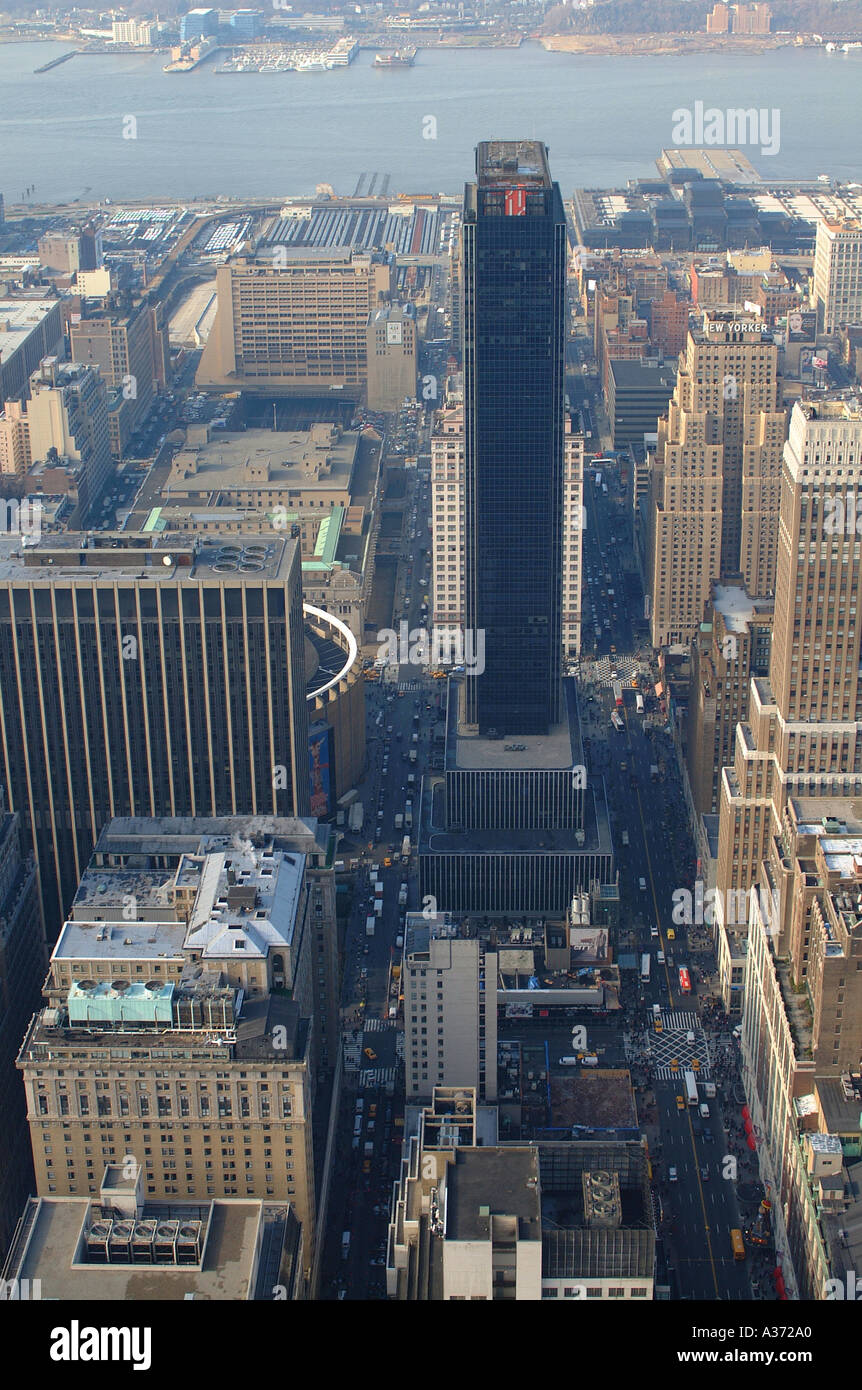 1 Penn Plaza from Empire State Building New York Stock Photo Alamy