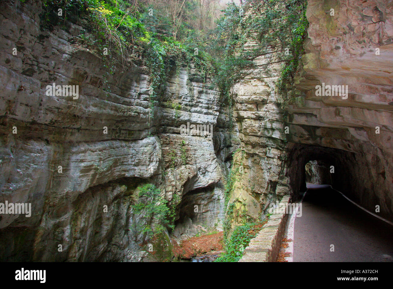 Forra del in panoramic road of