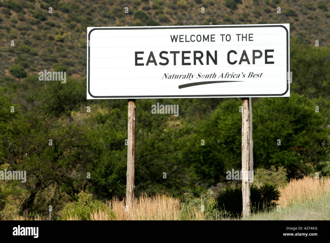 to the Eastern Cape' sign on the provincial border in South