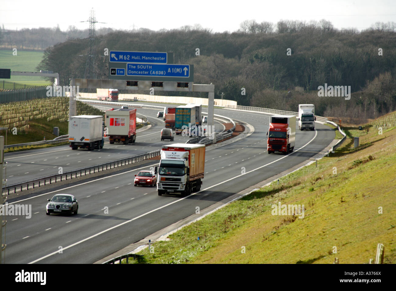 A1 m motorway hi-res stock photography and images - Alamy