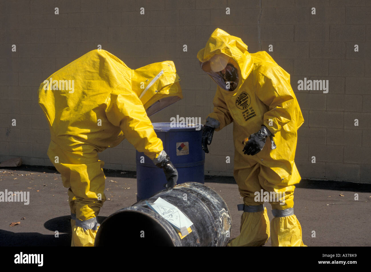 Training for Toxic Chemical Spills Stock Photo Alamy