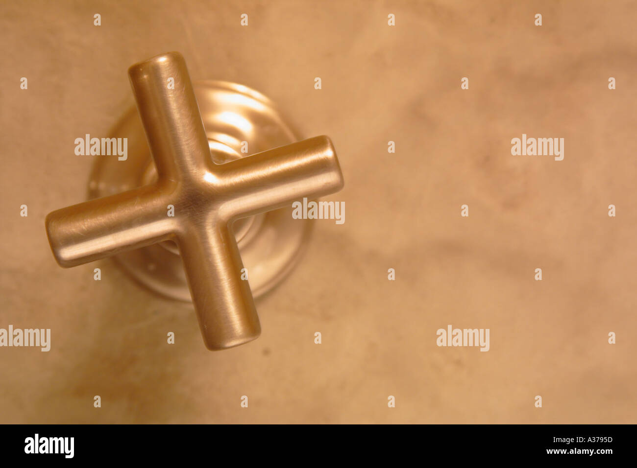 Faucet Knob Stock Photo