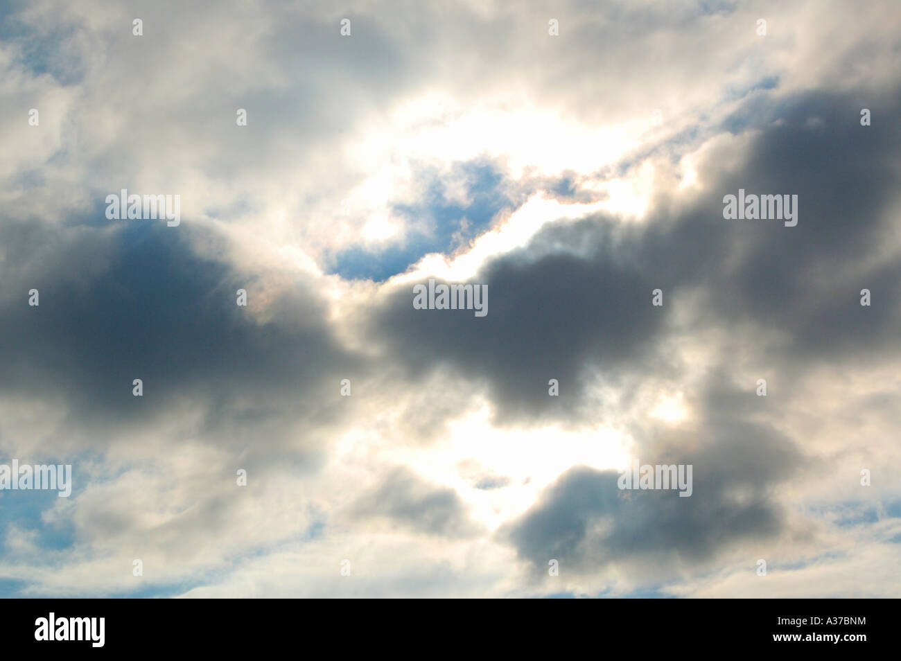Cloud covered skyline Stock Photo - Alamy