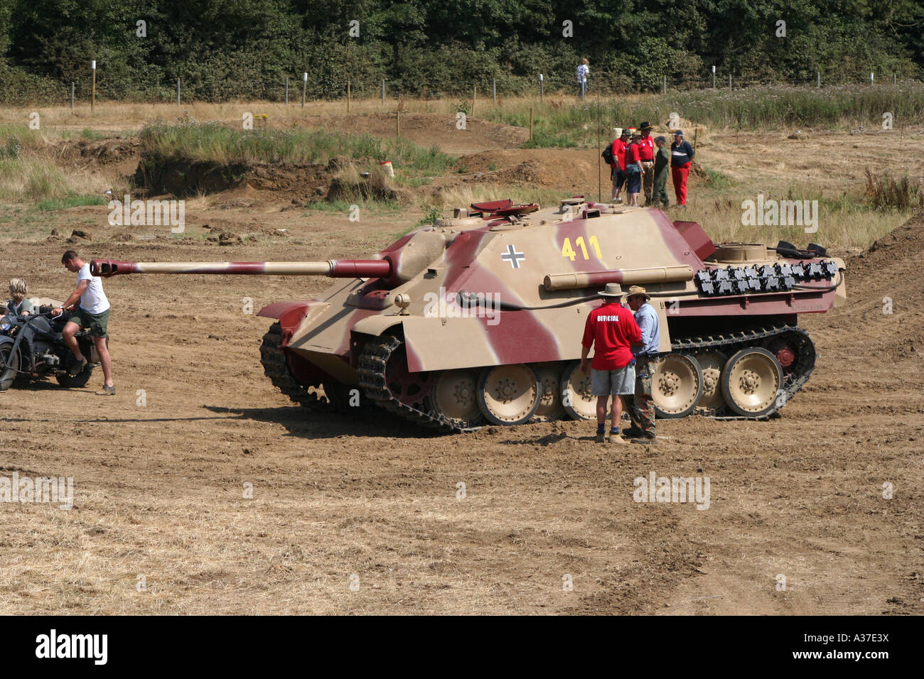 WW2, German battle tank, KM War and Peace show, Hop Farm, Detling, Kent, England, 2006. Stock Photo