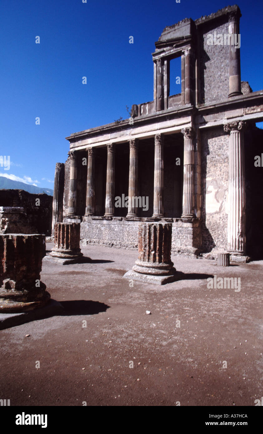Pompeii A view of Stock Photo