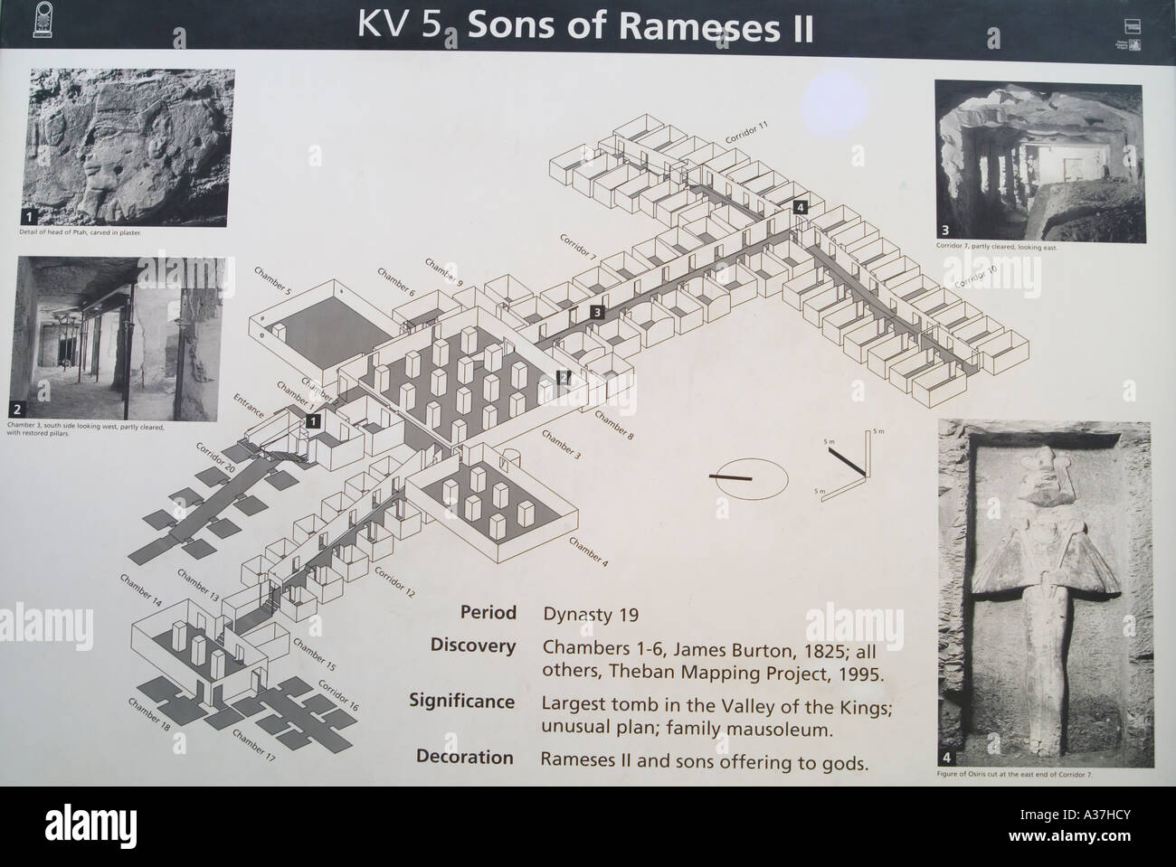 Valley kings tomb diagram hi-res stock photography and images - Alamy