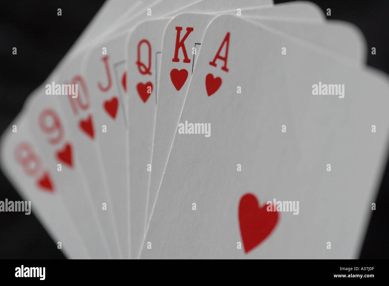 Close up of playing cards Stock Photo
