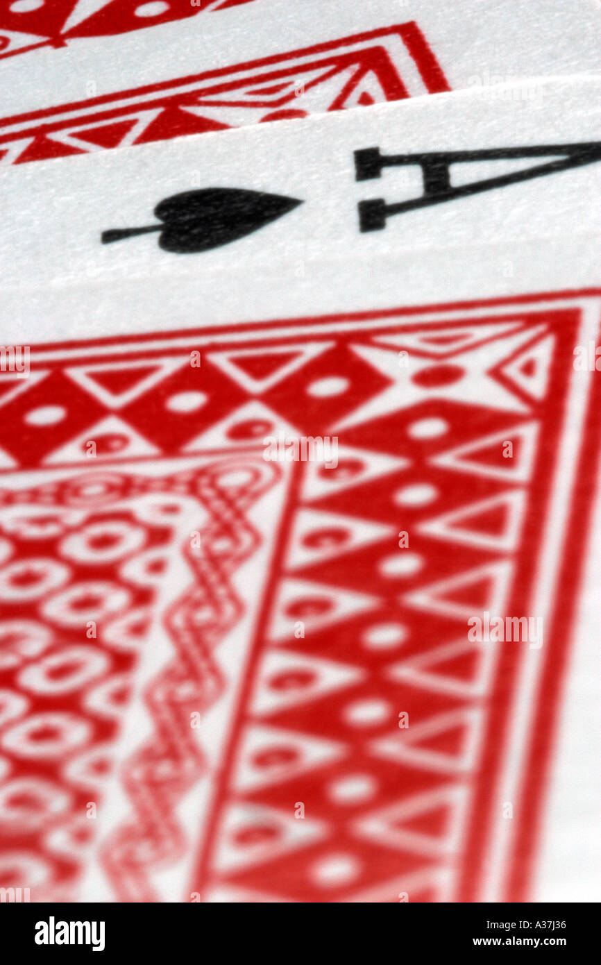 Playing Cards Aces Deuces Kings Queens Jokers Tens Nines Eights Sevens Six Five Fours Three Two One Straights F Stock Photo