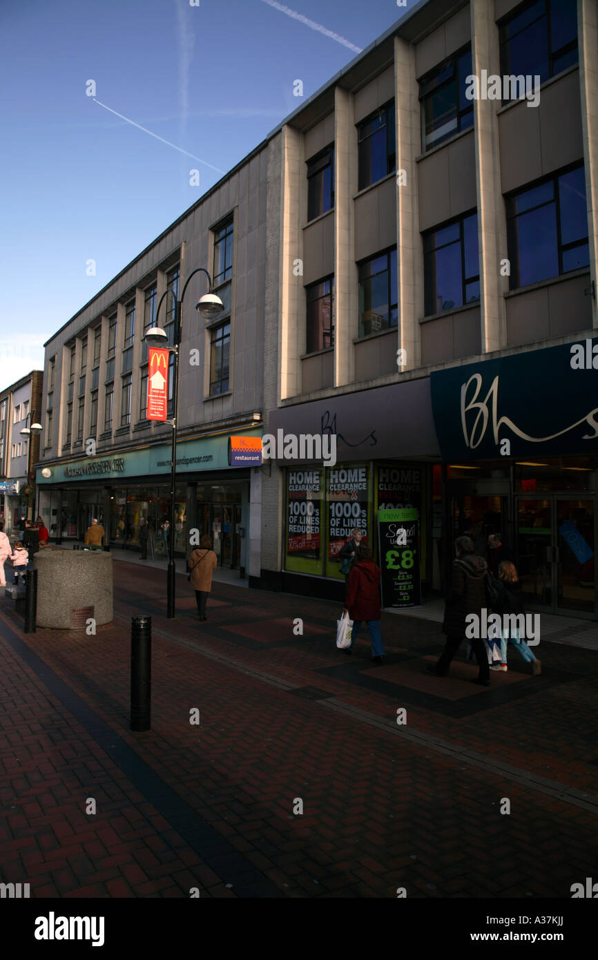Shops High Street Sutton Surrey England Stock Photo Alamy