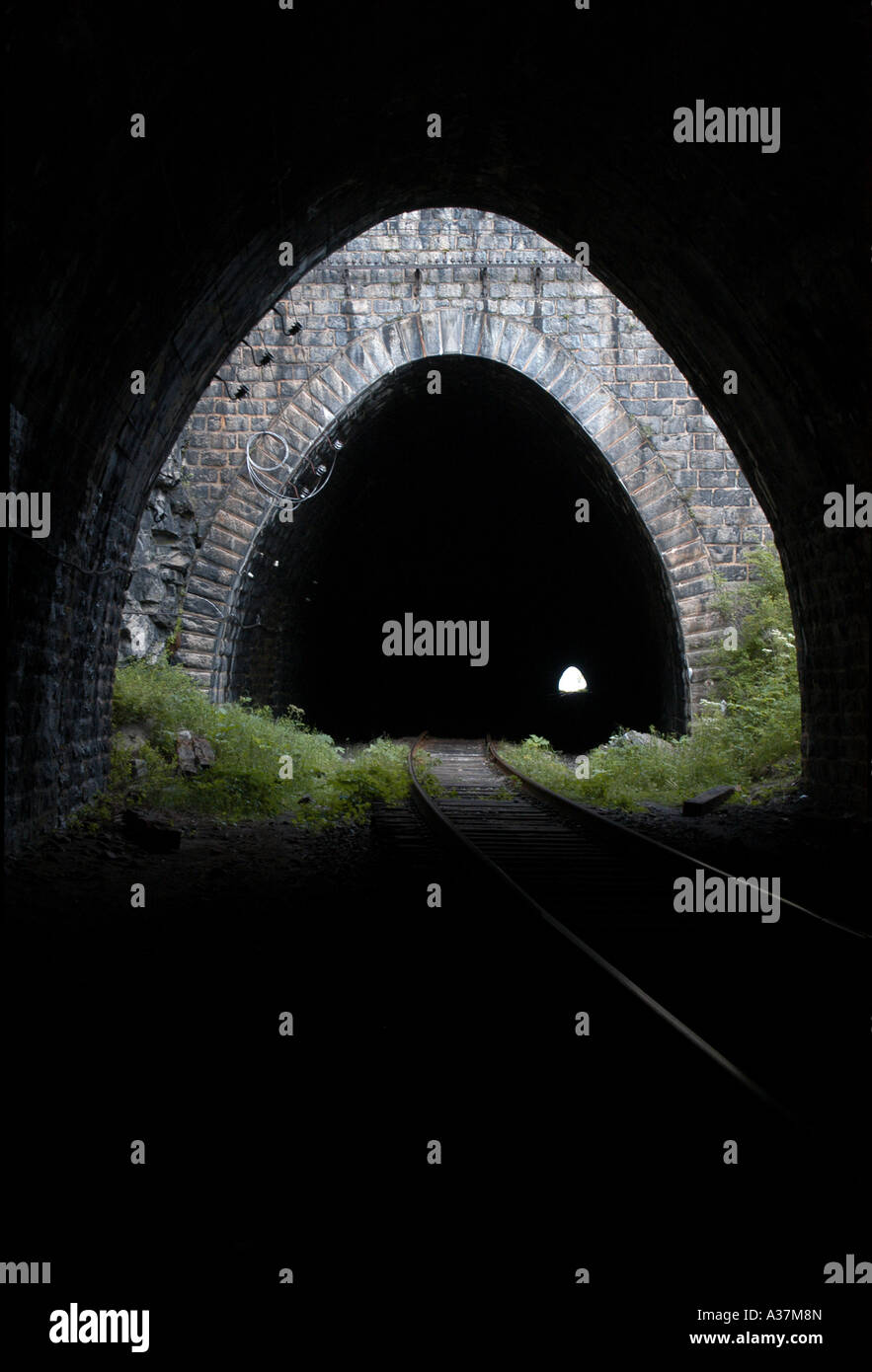 Old railroad tunnels of the CircumBaikal Road, the historical part of