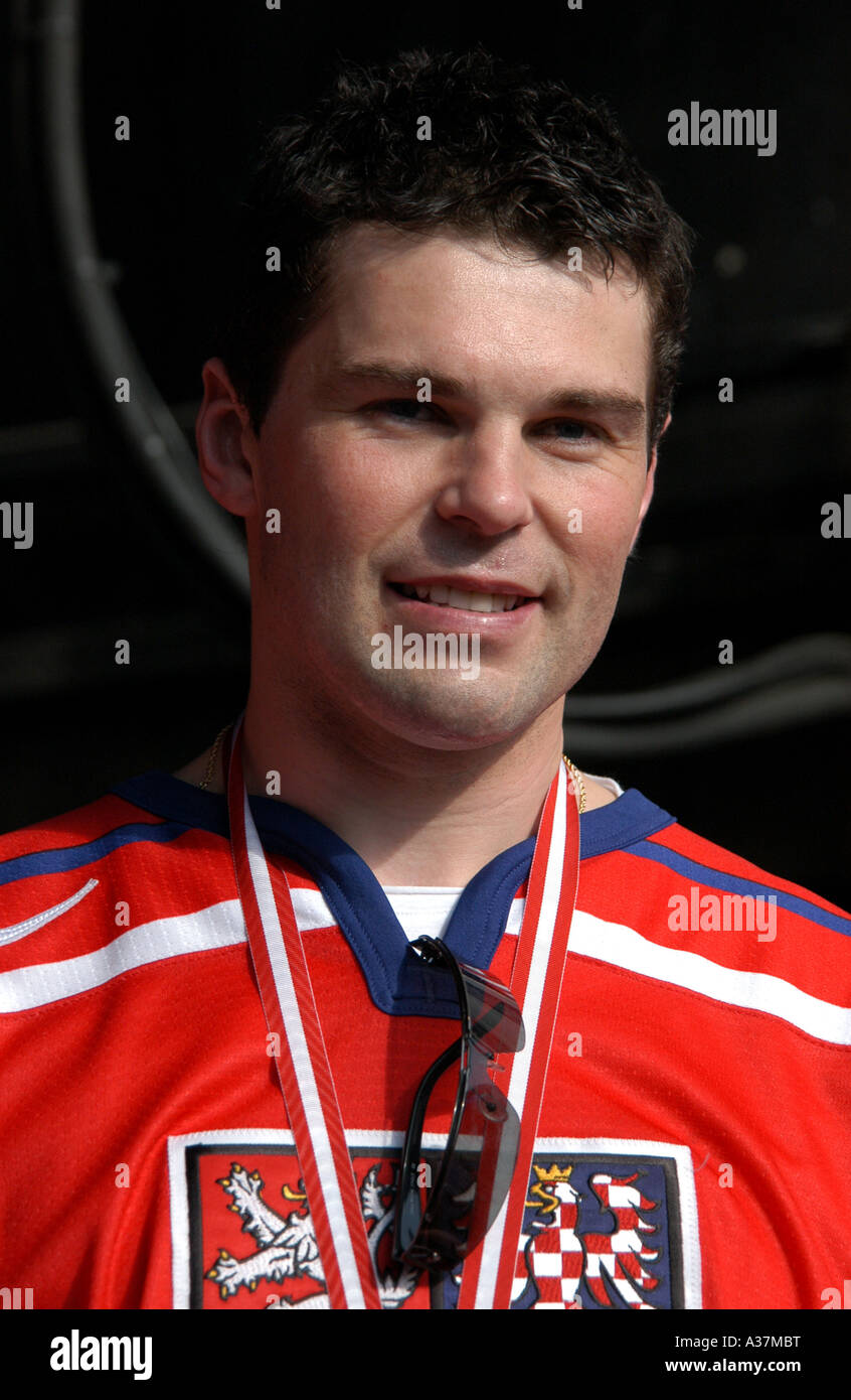 Famous Czech icehockey player Jaromir Jagr Stock Photo 10697483 Alamy