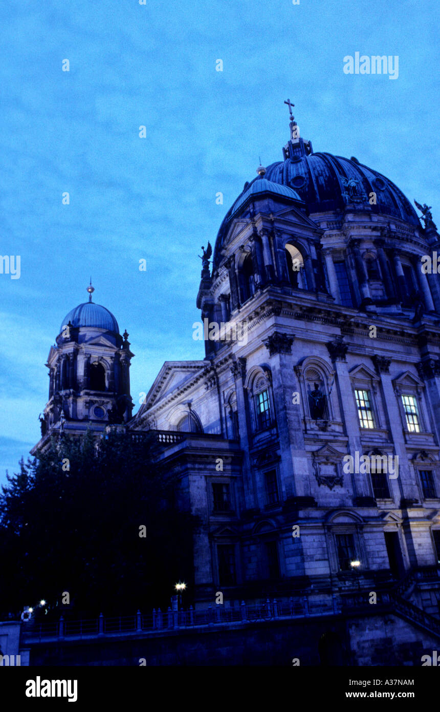 Berliner Dom Berlin Cathedral on the eastern shores of the Museumsinsel in the Spree river Berlin Stock Photo