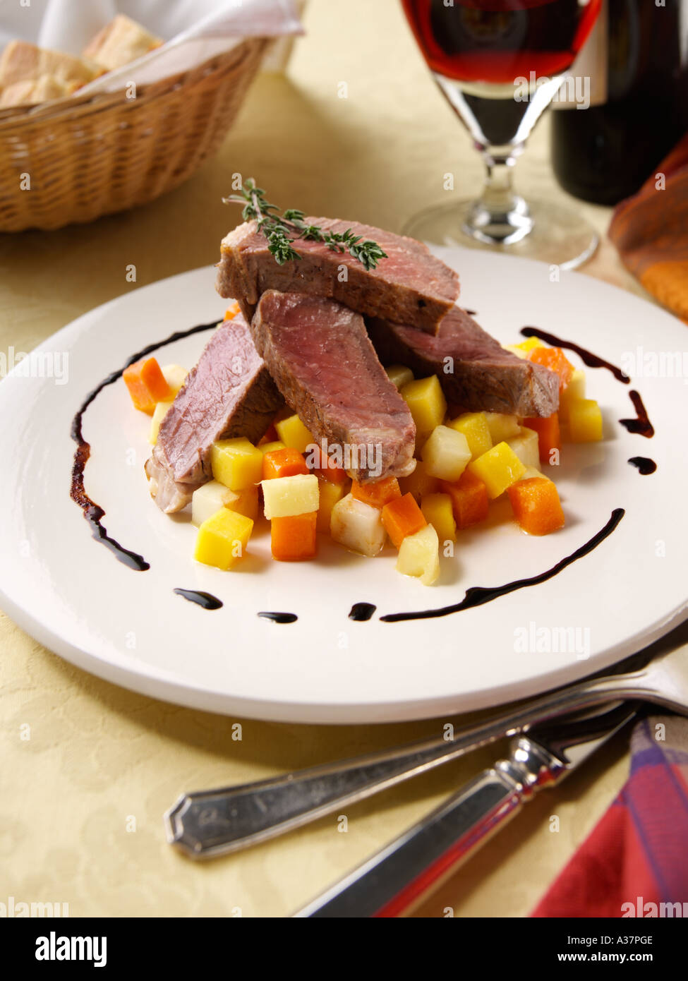 Rib Eye Steak Stock Photo