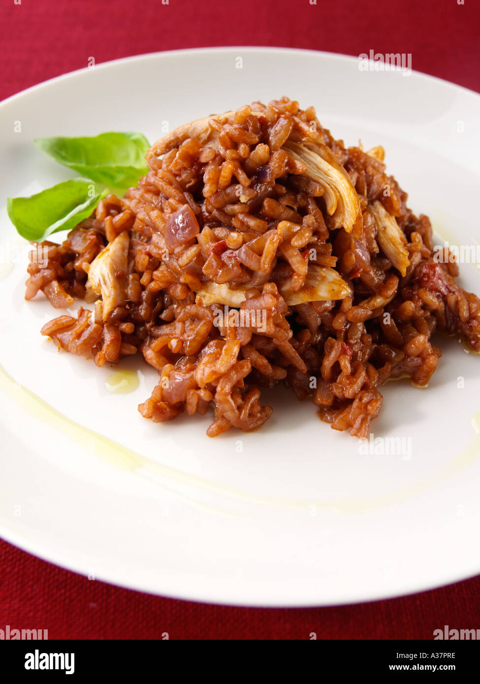 Chicken Paprika Risotto Stock Photo Alamy