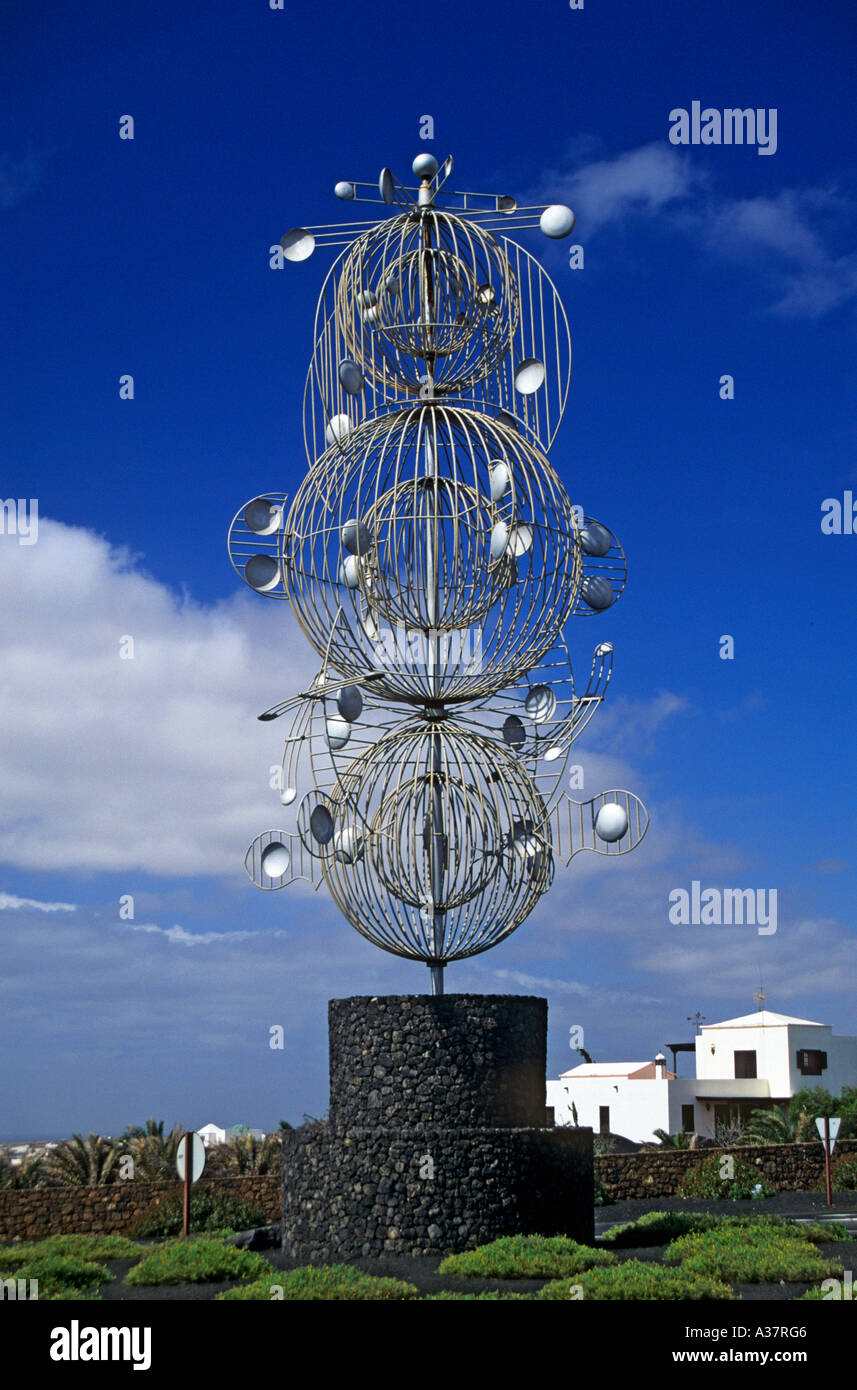 Wind sculpture by Cesar Manrique Lanzarote Canary Islands Spain Stock Photo Alamy