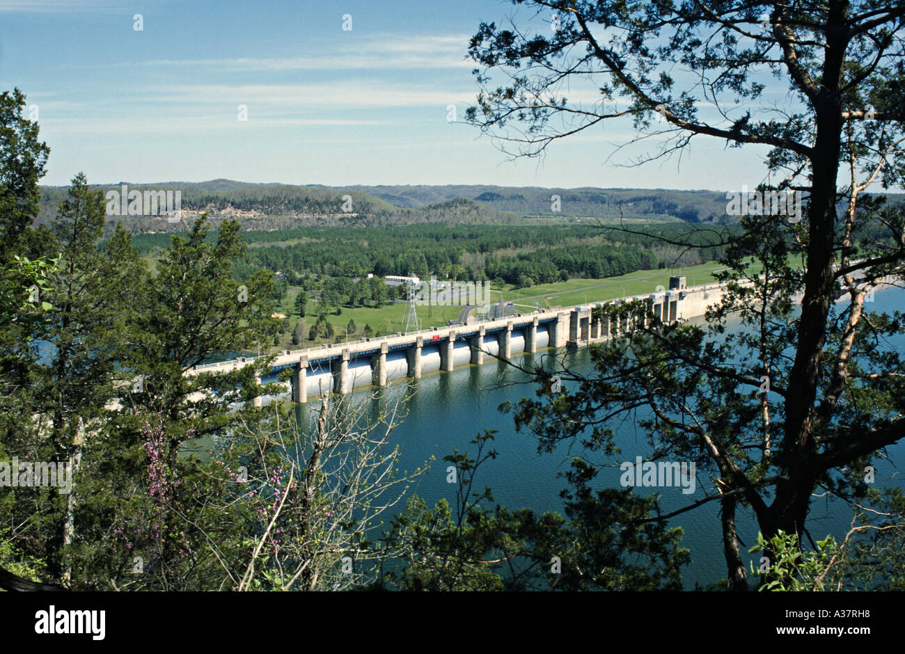 KENTUCKY Lake Cumberland Wolf Creek Dam formed lake view from bluff