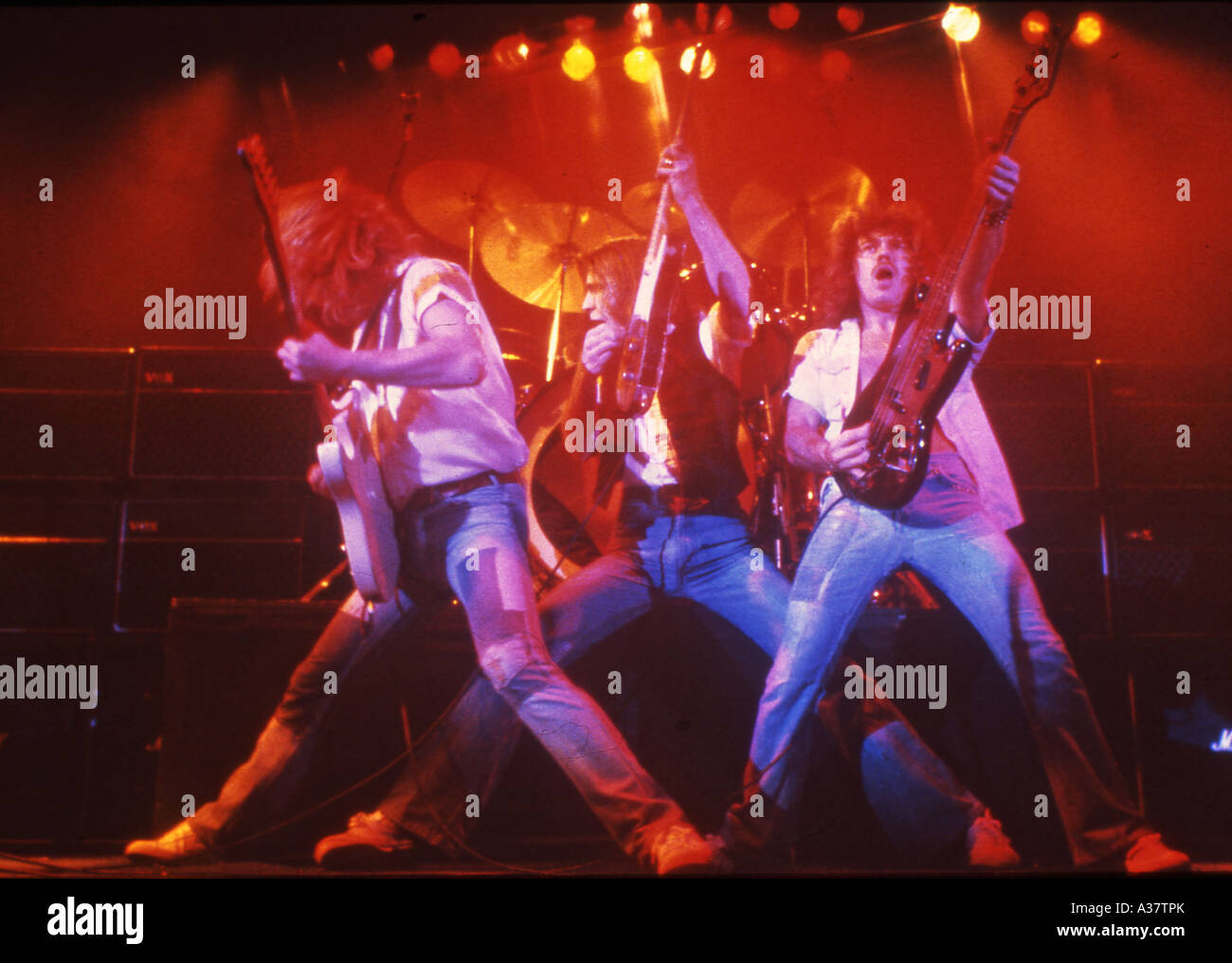 STATUS QUO UK rock group from l Rick Parfitt, Francis Rossi and Alan
