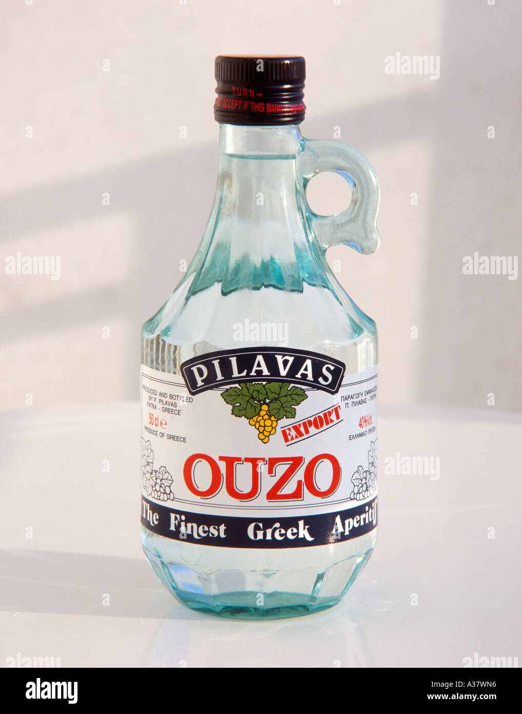 Bottle of Ouzo, Greece Stock Photo Alamy