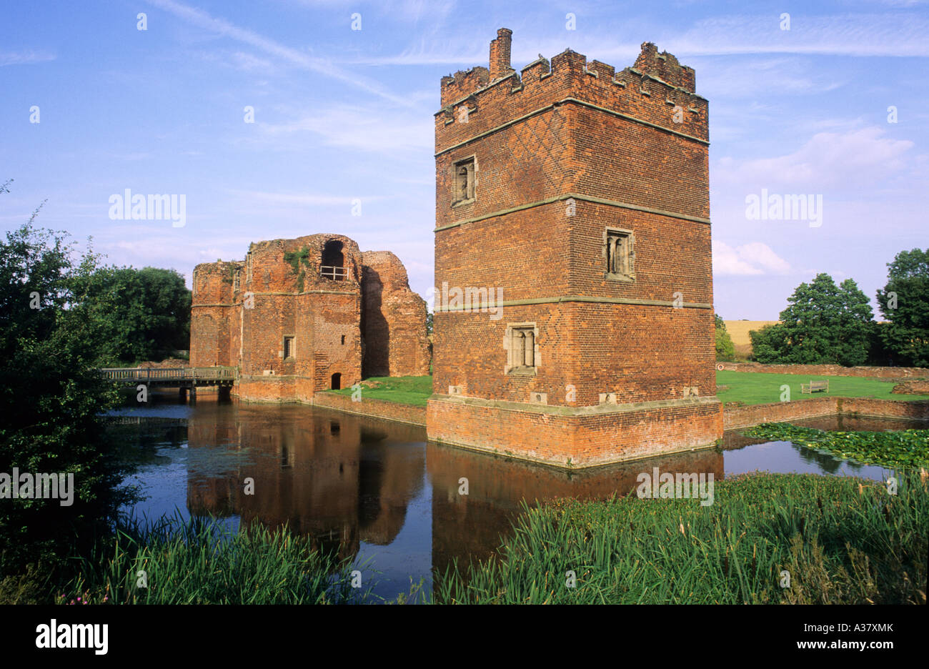 Kirby Muxloe Castle Leicestershire Stock Photo Alamy