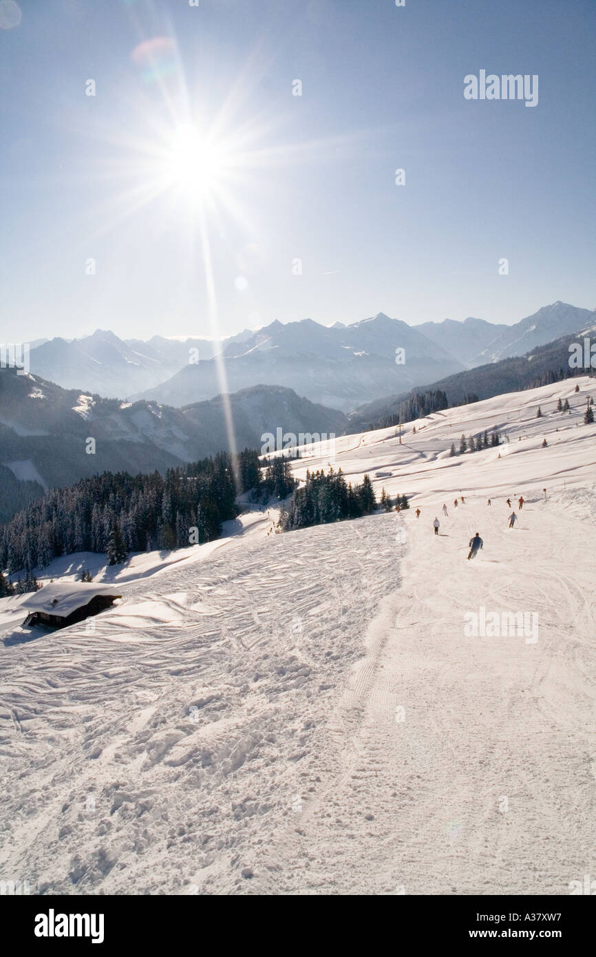 Mountain Kitzbuehel snow ski piste kitzbuehel Stock Photo Alamy