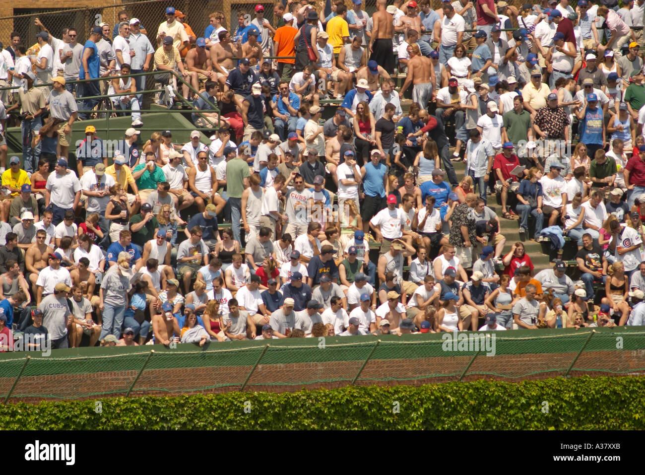 BASEBALL Chicago Illinois Fans and spectators cheer for the Chicago