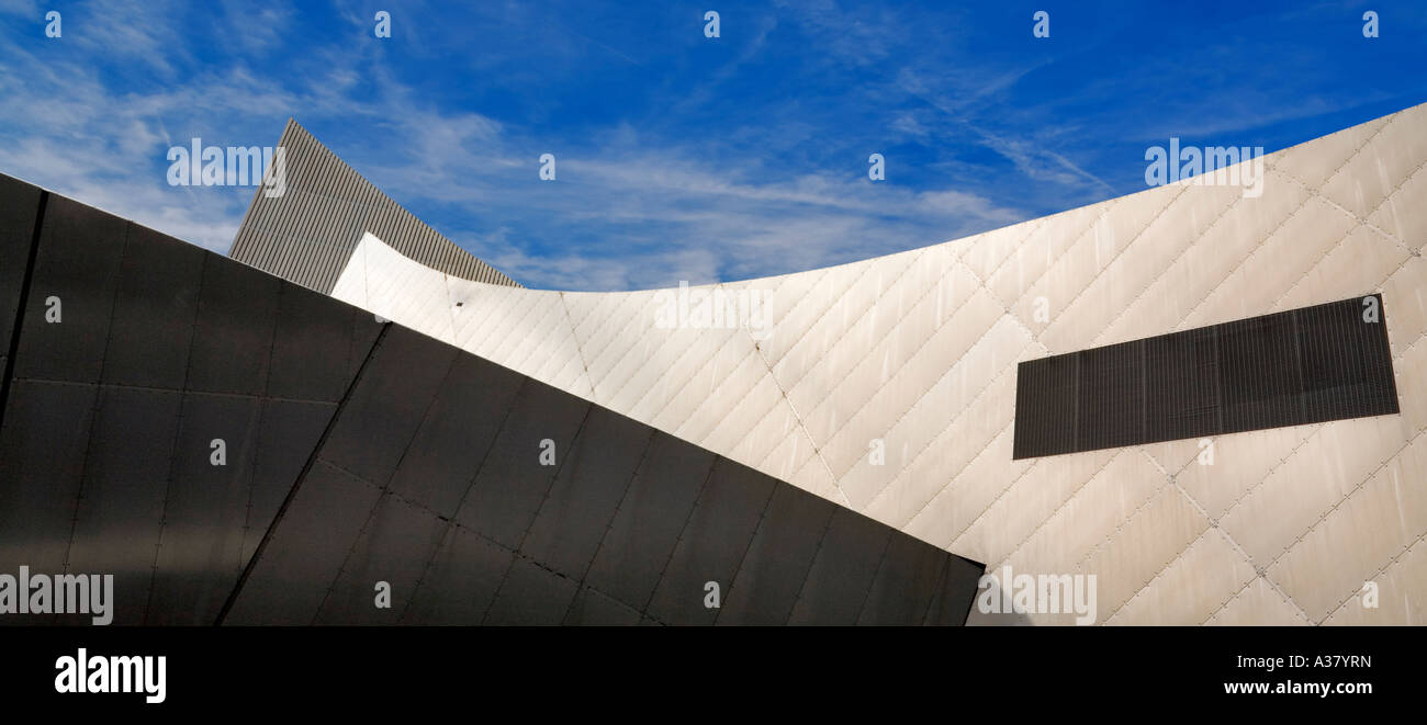 Architectural Detail, Imperial War Museum, Manchester designed by archiect Daniel Libeskind Stock Photo