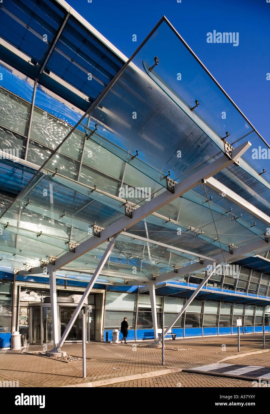Architectural Detail, The Compass Centre, British Airways Offices, Heathrow Stock Photo