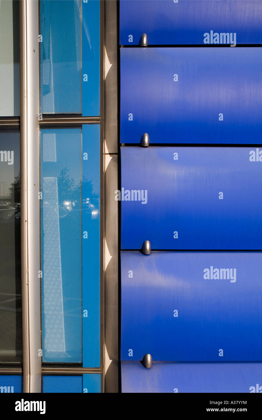 Architectural Detail, The Compass Centre, British Airways Offices, Heathrow Stock Photo