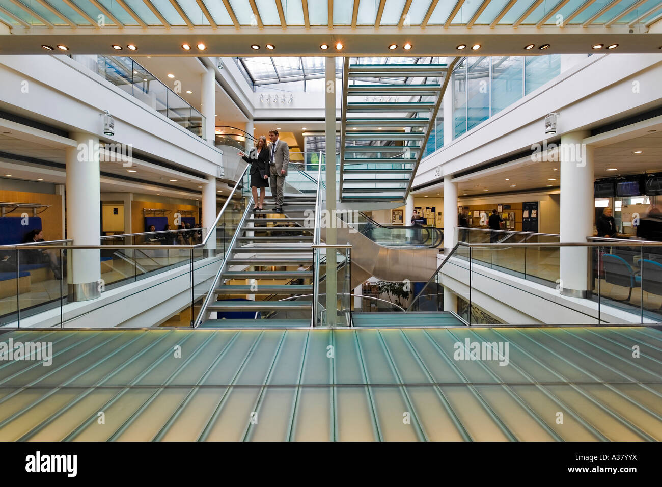 Architectural Detail, The Compass Centre, British Airways Offices, Heathrow Stock Photo