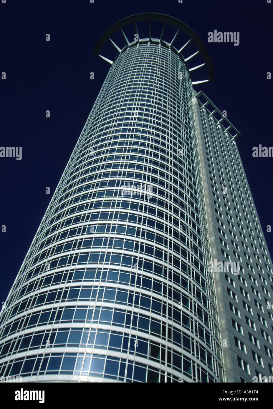 Headquarters of dz bank gleaming modern architecture hi-res stock ...
