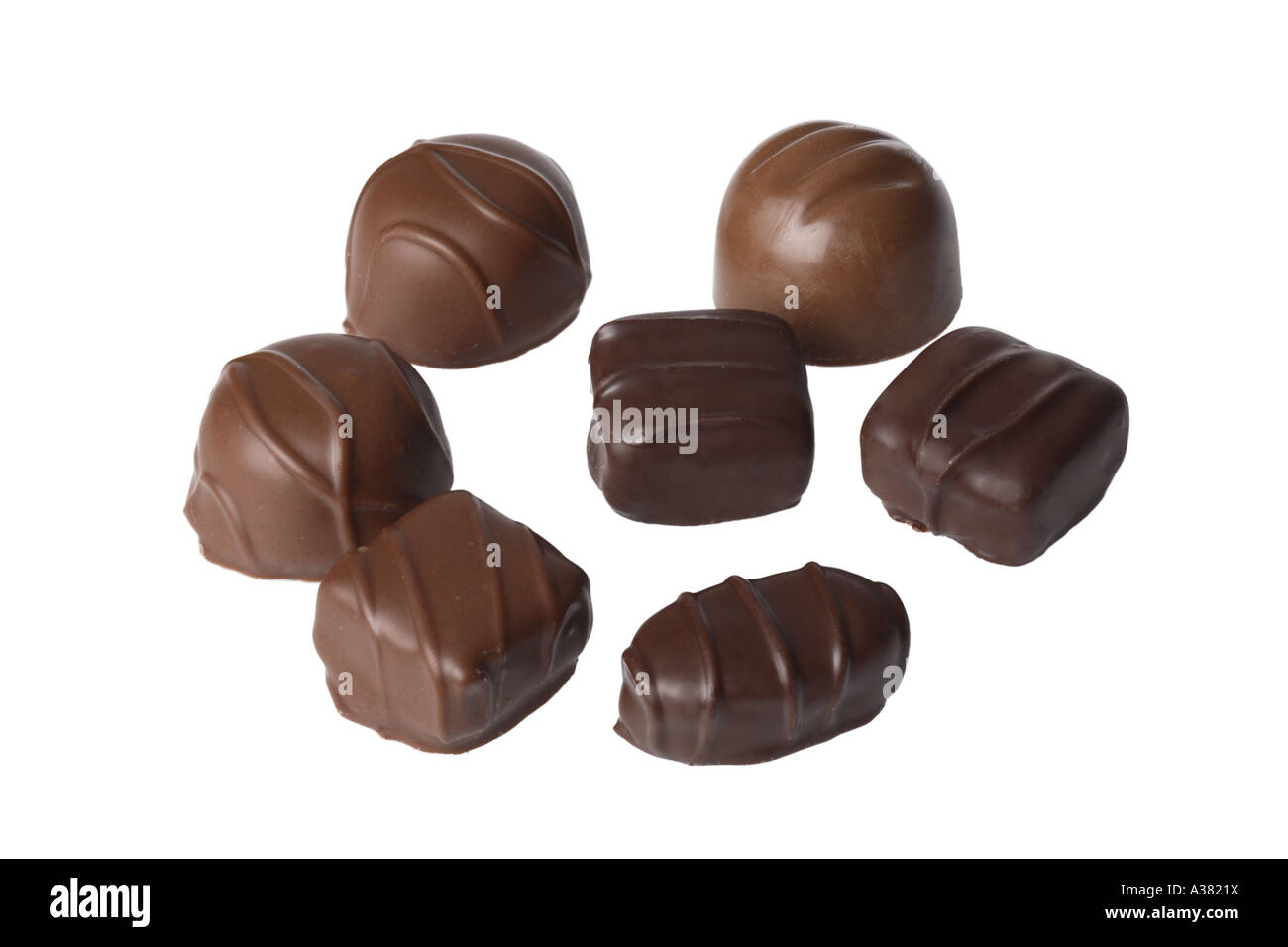 Assorted Chocolates Stock Photo