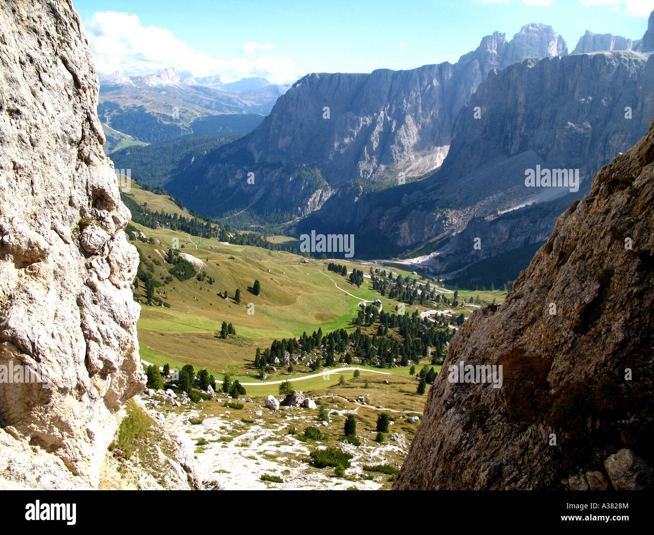 Italy, scenic at Val Gardena, South tyrol Stock Photo