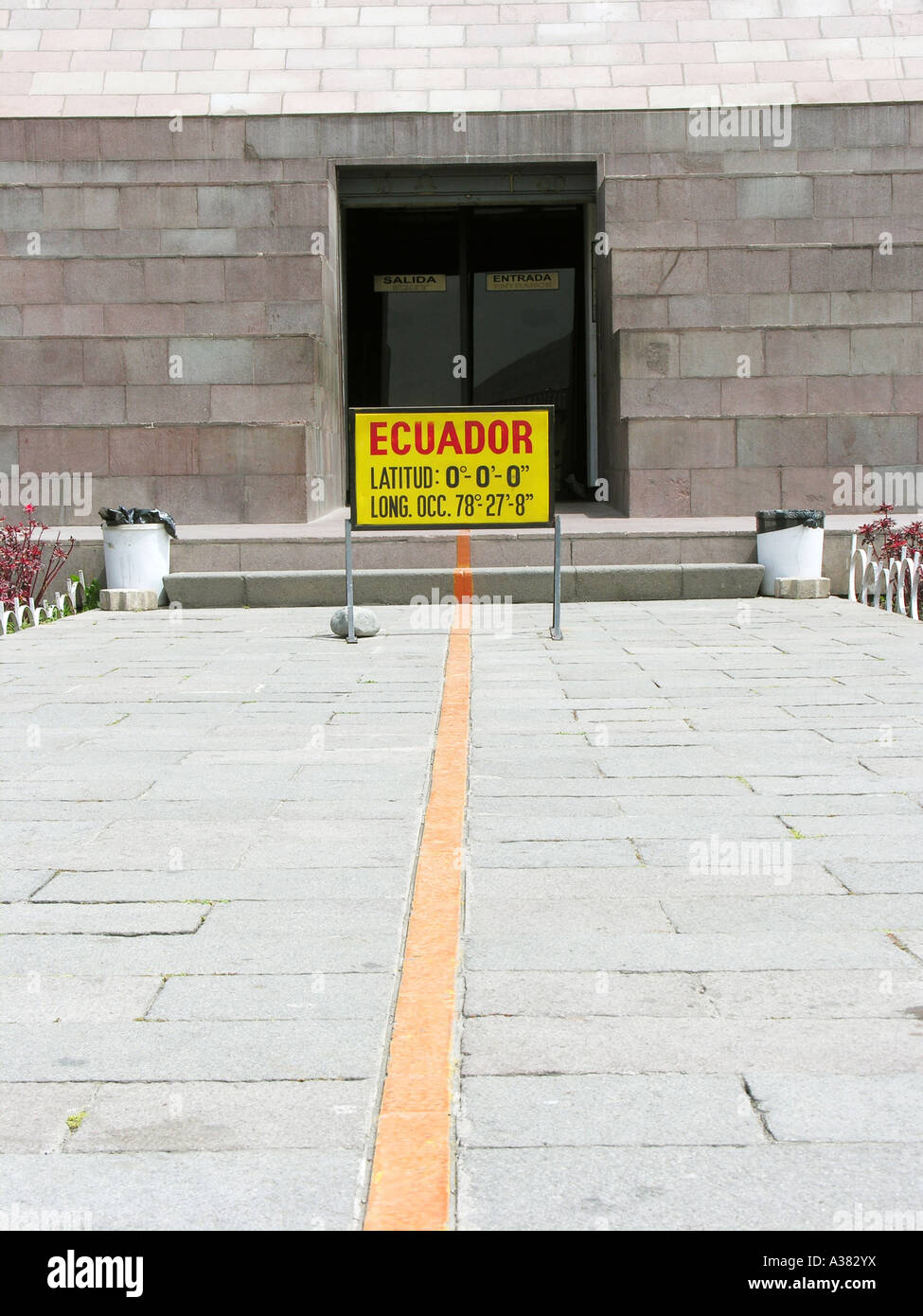 Equator line Ecuador Stock Photo Alamy